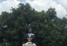 Le monument du Héros de la démocratie,Ndadaye Melchior assassiné après trois de serment